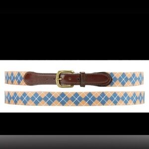 Smathers and Branson Argyle Belt Size 36